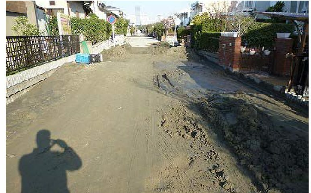 埋立地や海岸部での液状化