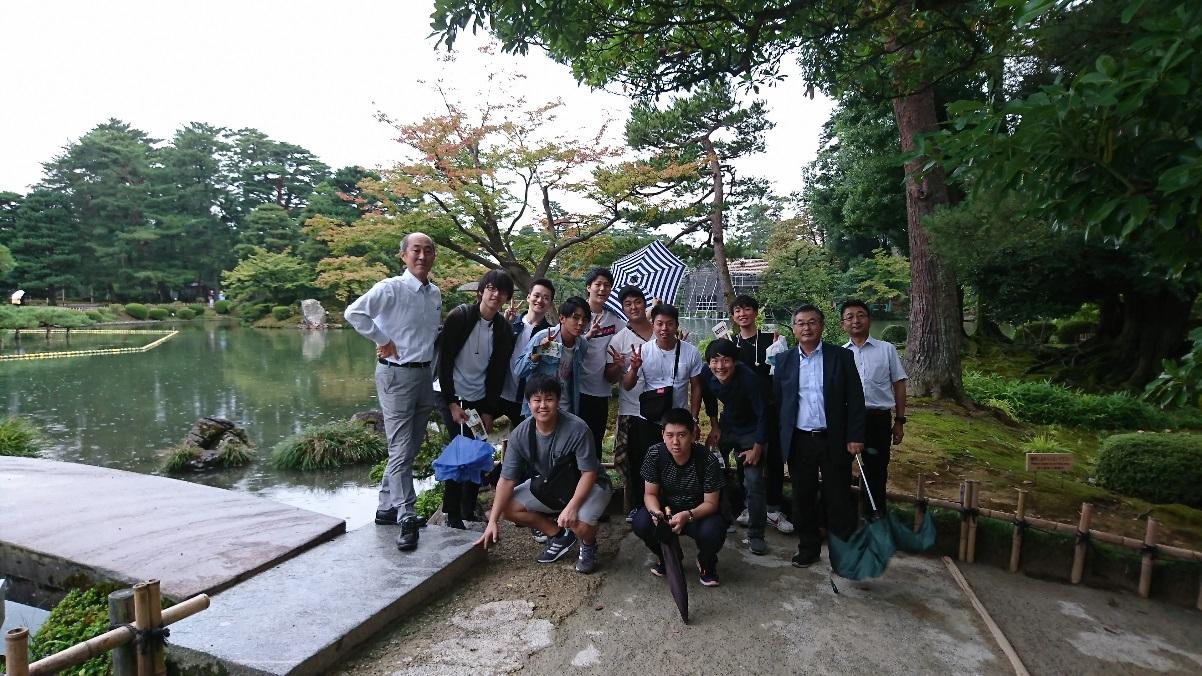 金沢市兼六園の見学(H31卒業生) 工程：金沢駅⇒金沢城⇒金沢大学共同実験⇒兼六園⇒香林坊見学⇒金沢駅