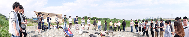 西村研と合同でおこなったバーベキュー