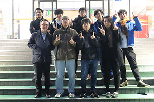 学会発表後の記念写真（2018年度土木学会景観・デザイン研究発表会）